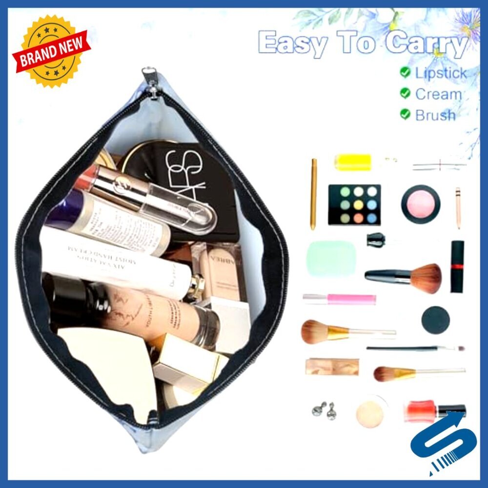 Floral Cosmetic Bags Bulk Set Canvas Travel Zipper Pouches Elegant Retro - Picture 4 of 6